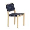 Natural Lacquered, Black / Blue Webbing