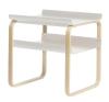 White Lacquered Shelves / Natural Lacquered Frame