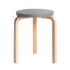 Natural Lacquered Legs, Grey Lacquered Seat