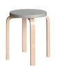 Natural Lacquered Legs, Grey Lacquered Seat