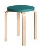 Natural Lacquered Legs, Petrol Lacquered Seat