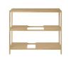 Natural Oak Wood Frame with Oak Veneer Shelves