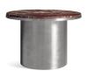 Stainless Steel Base / Cherry Marble Top