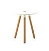Teak with White Aluminum