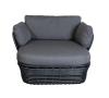 Graphite Frame with Grey Cushions