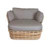 Natural Frame with Taupe Cushions