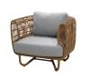 Natural Frame with Light Grey Cushions