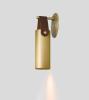 Brass with Brown Leather