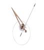 Chromed Case, Minute hand White fiberglass and Walnut arrow