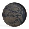 Tree Tray Varnished Wood Black