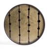 Gold Leaf Dots Tray Glass
