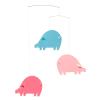 Piggy Pastel: Pink / Light Pink / Light Blue