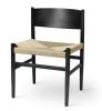 Black Stained Beech with natural paper cord seat
