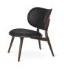 Sirka Grey Stain Oak - Black Leather Seat