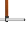 Matte Light Grey with Orange Webbing