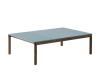 2 Plain 1 Wavy - Light Blue/Dark Oiled Oak