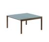 1 Plain 1 Wavy - Light Blue/Dark Oiled Oak