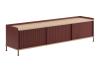 Oiled Oak/Deep Red