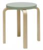 Natural Lacquered Legs, Green Seat