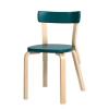 Natural Lacquered Legs, Petrol Seat and BackNatural Lacquered Legs, Petrol Seat and Back