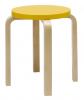 Natural Lacquered Legs, Yellow Seat