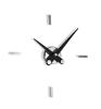 4 Time Signals Chromed / Black Steel Hands