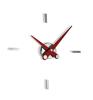 4 Time Signals Chromed / Red Steel Hands