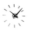 12 Time Signals Chromed / Black Steel Hands