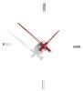 4 Time Signals Chromed and Red Painted, Red Steel Hands