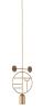 1 Gold Circle + 1 Stem (Walnut Dots)