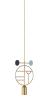1 Gold Circle + 1 Stem (Blue Dots)