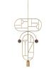 1 Gold Horizontal Oval + 1 Gold Vertical Oval + 1 Curled Stem (Walnut Dots)