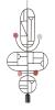 1 Graphite Vertical Oval + 1 Graphite Horizontal Oval + 1 Graphite Circle + 1 Stem + 1 Curled Stem (White, Pink & Red Dots)