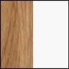 Oak treated with dark oil / White Laminate