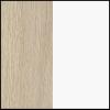 Oak untreated / White Laminate
