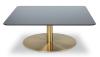Brass Base with Glass Top
