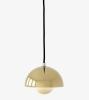 Brass-plated / Black Fabric Cord